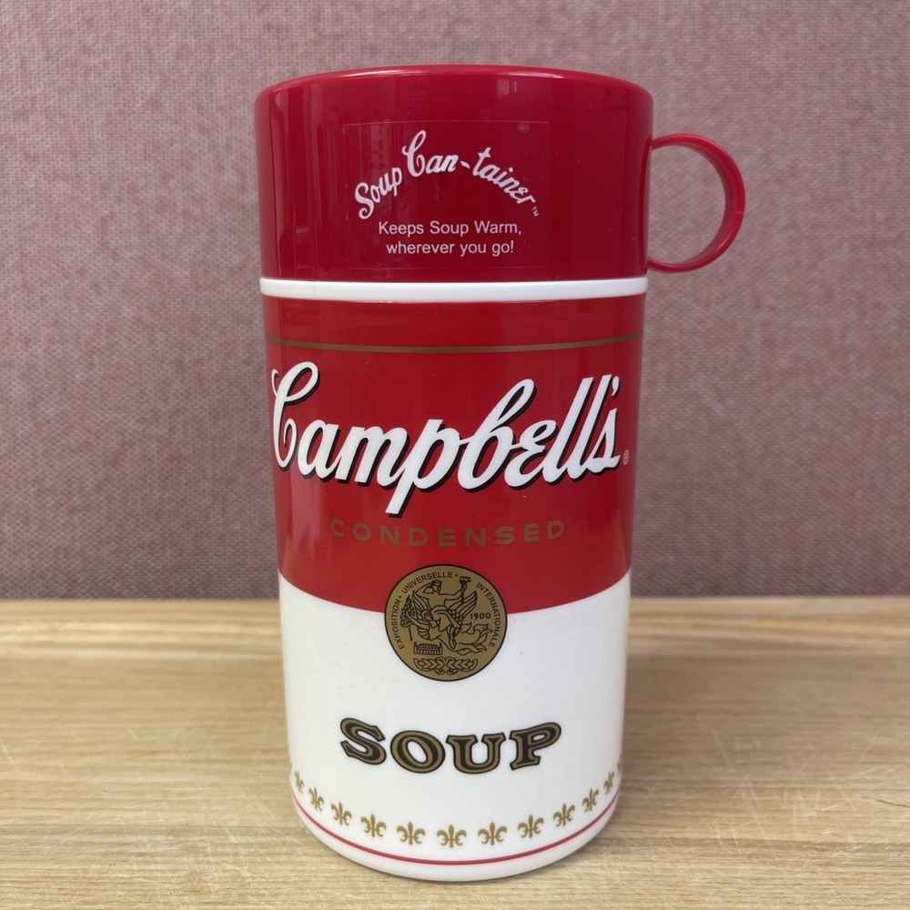 Vintage‎ 1998 Thermos Campbell's Soup Can-tainer Insulated 11.5 oz Collectible